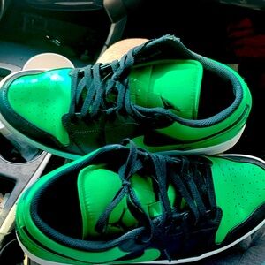 Jordan 1s green and black
